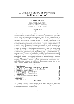 A Complete Theory of Everything (will be