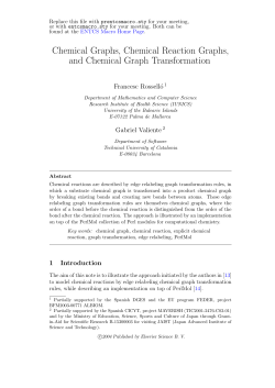 Chemical Graphs, Chemical Reaction Graphs, and Chemical Graph