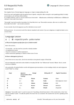 9.9 Respectful Prefix Language Lesson