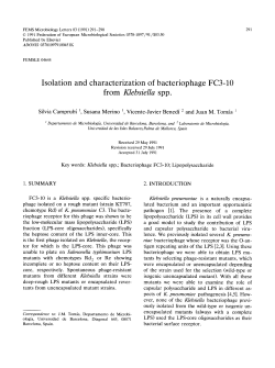 Isolation and characterization of bacteriophage