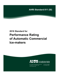 AHRI 811 (SI/2016)