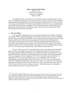 Sales Tax - Boyd Center for Business and Economic Research