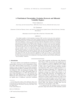 A Wind-Induced Thermohaline Circulation Hysteresis and Millennial