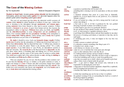 The Case of the Missing Carbon