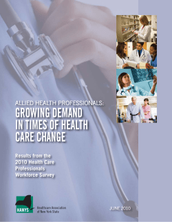 allied health professionals