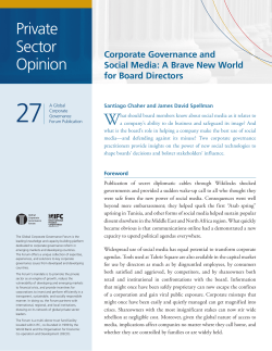 Private Sector Opinion