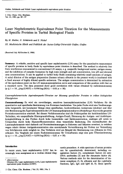 Laser Nephelometric Equivalence Point Titration for the