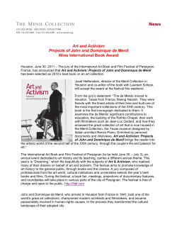 Art and Activism Projects of John and Dominique de