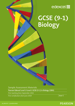 GCSE (9-1) Biology - Edexcel