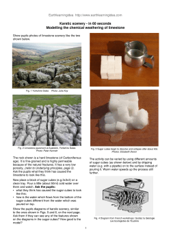 Karstic scenery - in 60 seconds Modelling the