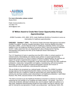 7 Million Award to Create New Career Opportunities through