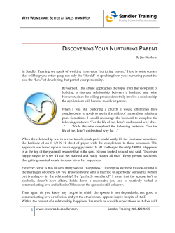 discovering your nurturing parent
