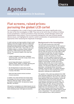 Flat screens, raised prices