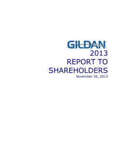2013 report to shareholders