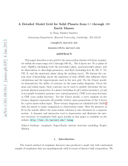 A Detailed Model Grid for Solid Planets from 0.1 through 100 Earth