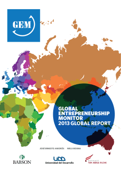 GEM 2013 Global Report