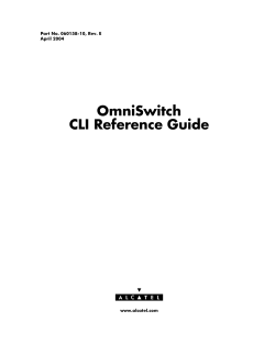 OmniSwitch CLI Reference Guide