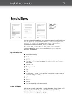 Emulsifiers (1)