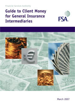 Guide to Client Money for General Insurance Intermediaries