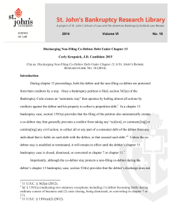 Discharging Non-Filing Co-Debtor Debt Under Chapter