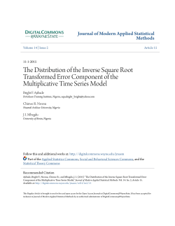 The Distribution of the Inverse Square Root Transformed Error