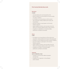 Print Society Membership Levels