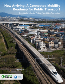 Now Arriving: A Connected Mobility Roadmap for Public Transport