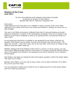 Stations of the Cross Lent 2017