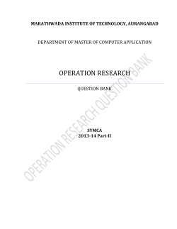 operation research