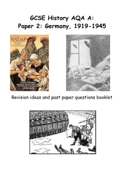 Germany exam question booklet
