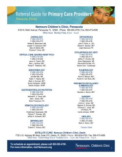 Nemours Children`s Clinic, Pensacola