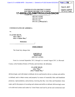 6-cr-dimitrouleas/snow - US Department of Justice