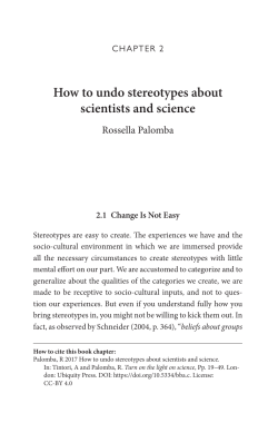 How to undo stereotypes about scientists and science