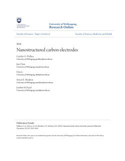 Nanostructured carbon electrodes - Research Online