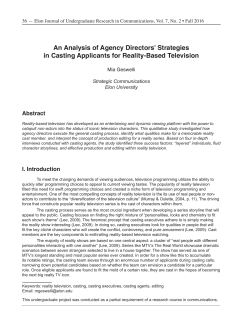An Analysis of Agency Directors` Strategies in Casting