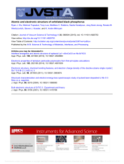 Atomic and electronic structure of exfoliated black phosphorus