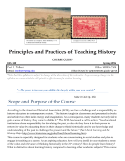 440-01 Tolbert - UNCG History Department