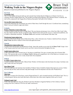 Niagara Region Hiking Trails