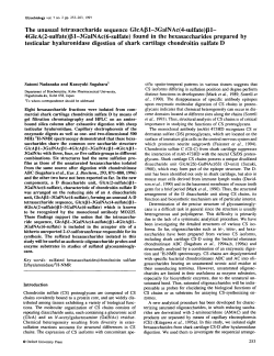 The unusual tetrasaccharide sequence GlcApi