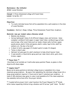 Masterpiece: Sky Cathedral Artist: Louise Nevelson