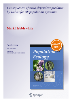 Consequences of ratio-dependent wolf predation on elk population