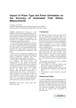 Impact of Prism Type and Prism Orientation on the