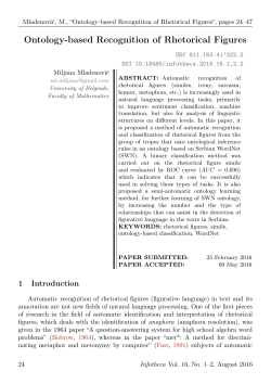 Ontology-based Recognition of Rhetorical Figures