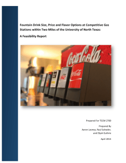 Fountain Drink Size, Price and Flavor Options at Competitive Gas