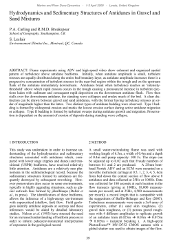 Hydrodynamics and Sedimentary Structures of Antidunes in