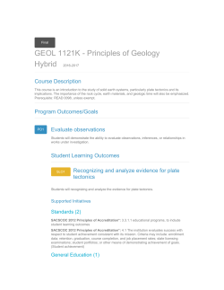 GEOL 1121K - Principles of Geology