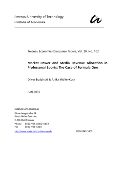 Ilmenau University of Technology Market Power and Media