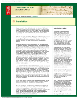British Library treasures in full: Magna Carta