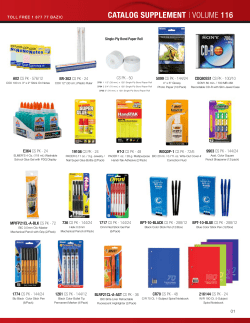 catalog supplement | volume 116