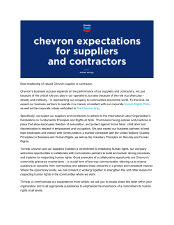 2016 Letter to Suppliers